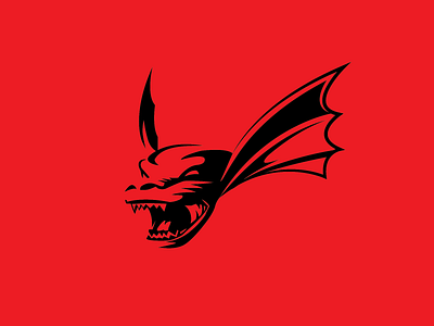 Logo for Evil Dragon animal bat branding dragon illustration logo red simple tattoo