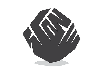 Black Stone Logo Design branding clever logo simple typography vector