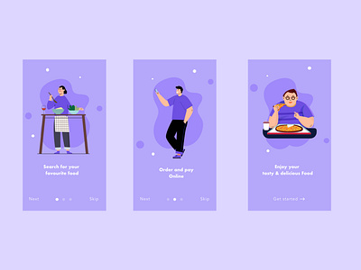 Food App Onboard Screens