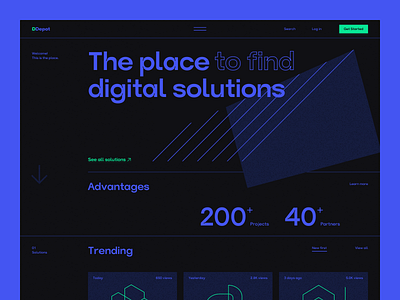 Exploration  |  Landing page