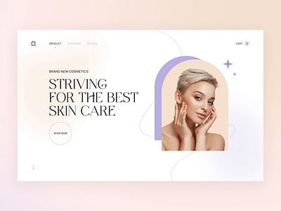 Skincare Product Homepage animation beauty care classy concept cosmetics elegant exquisite homepage minimal modern motion graphics packaging personal care typography ui web webpage website wellness