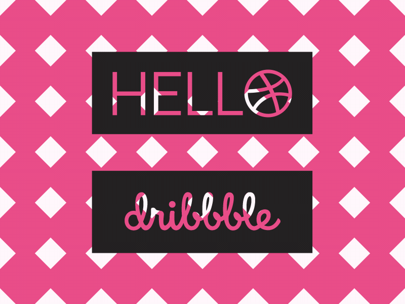 Hello Dribbble hello dribbble motion graphic