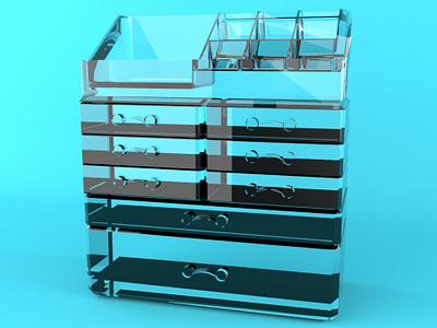 Makeup Organizer 3d animation 3d artist 3d design 3ddesign 4d animation architectural design arnold render branding c4d cinema cinema 4d design dribbble keyshot 7 octane render photoshop product product branding product design