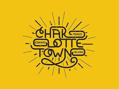 Charlottetown Typography charlottetown graphicdesign graphicdesigner pei princeedwardisland script type typography
