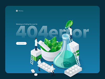 404 - Page not found 404 hellodribbble illustration