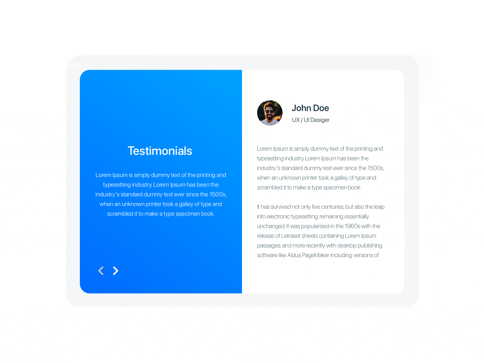 EPTI UI Testimonials app design hellodribbble testimonials ui ux vector web web design