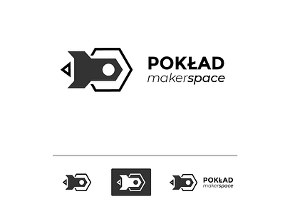 Pokład Makerspace logo v.01 branding concept identity logo logotype makerspace rocket