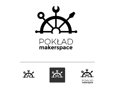 Pokład Makerspace logo v.03 branding identity logo logotype makerspace tools