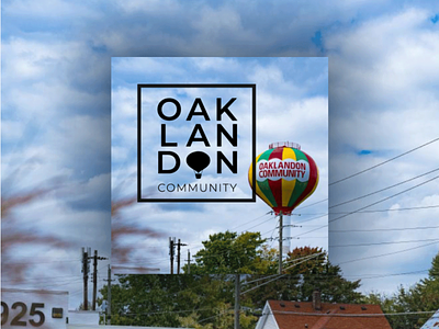 Oaklandon Community Logo balloon balloonlogo branding branding design dailylogo dailylogochallenge dailylogodesign hotairballoon logo logodesign