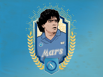 D10S argentina fifa football god icon illustration italy maradona naples napoli religion religious soccer soccer logo