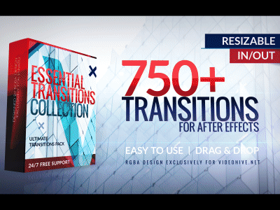 Ultimate Modern Transitions Pack for After Effects after effects aftereffects animation clean design intro modern promo slideshow template transitions video