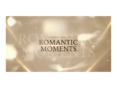 Romantic Titles - After Effects Template after effects golden portfolio romantic slides slideshow template titles typography video videohive wedding