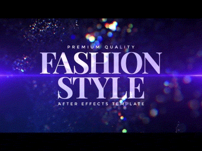 Fashion Style Titles After Effects Template after effects aftereffects award awards awards ceremony bokeh cinematic design event fashion glitter particles promo slideshow template titles trailer typography video wedding