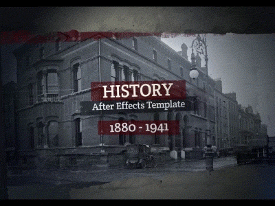 History Slideshow After Effects Template ae after effects aftereffects animation cinematic date design gallery grunge intro movie promo slideshow template timeline titles trailer typography video vintage