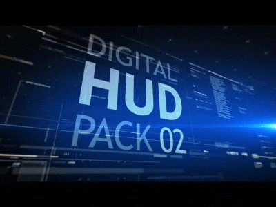 HUD Pack 02 After Effects Project aftereffects animation broadcast computer data design digital element gui high tech hitech hud infographic modular promo sci fi scifi technology template video