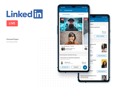 Live on Linkedin - UI/UX Case Study