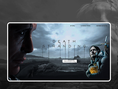 Concept Design bangalore death stranding designer game art ps4 ui web design