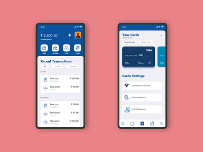 DailyUI #005 : Mobile wallet Interface