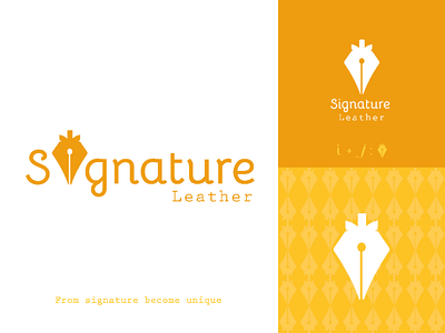 Logo Signature Leather