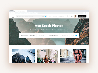 Stock Photo Landing Page Consept ace design stock stock photo stock photo mockup stock photo template stock photography stock photos stocks ui ui design ux ux design web web design web designer web template web theme website