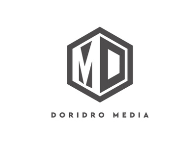 DORIDRO MEDIA MD brand identity branding business logo d dm doridro media flat illustration illustrator logo logo logo icon logo design logotipo m md minimal minimalist minimalist logo typography vector