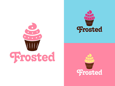 Cupcake Logo Design bakery logo branding cake logo cake shop cakery creative logo cute illustration daily 100 challenge fun graphic design icecream illustration logo designer logo mark lovecraft lovely pastel color sweet typography