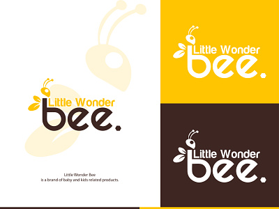 Creative minimalist honey bee logo