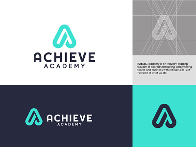 Achieve Academy Logo Design l A lettermark