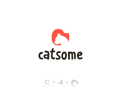 Catsome Logo Design l Cat logo l logomark abstract animal logo brand guidelines brand identity branding business logo cat food cat logo catsome geometric illustration lettermark logo designer logotype minimalist logo modern logo monogram pussy cat typography