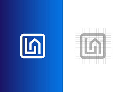 Landmark Real estate Logo Design l monogram