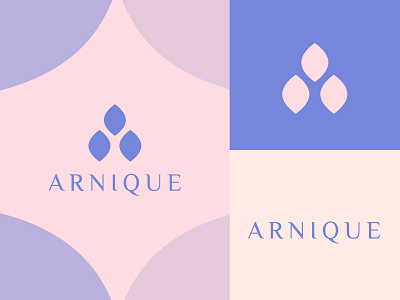 Boutique Cosmetics skincare brand logo Design l A lettermark abstract apparel boutique brand brand identity branding clothing cosmetics elegant fashion geometry logo design logo designer luxury minimal monogram royal skincare symbol women