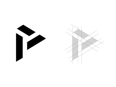 P letter Monogram l Unused Logo