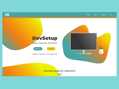 DevSetup design flat gradient illustration ui ux vector web webdesign website