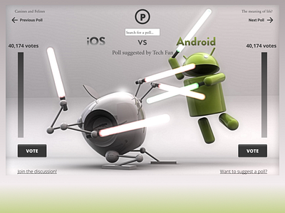 iOS Vs Android design gradient illustration typography ui ux web webdesign