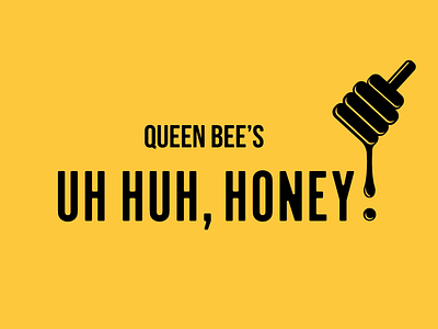 Uh Huh Honey! branding design gold honey illustration logo queen vector