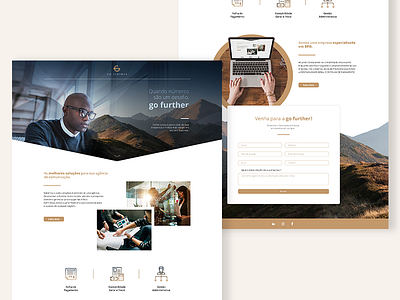 Landing Page - Accounting Company design digital landing page web