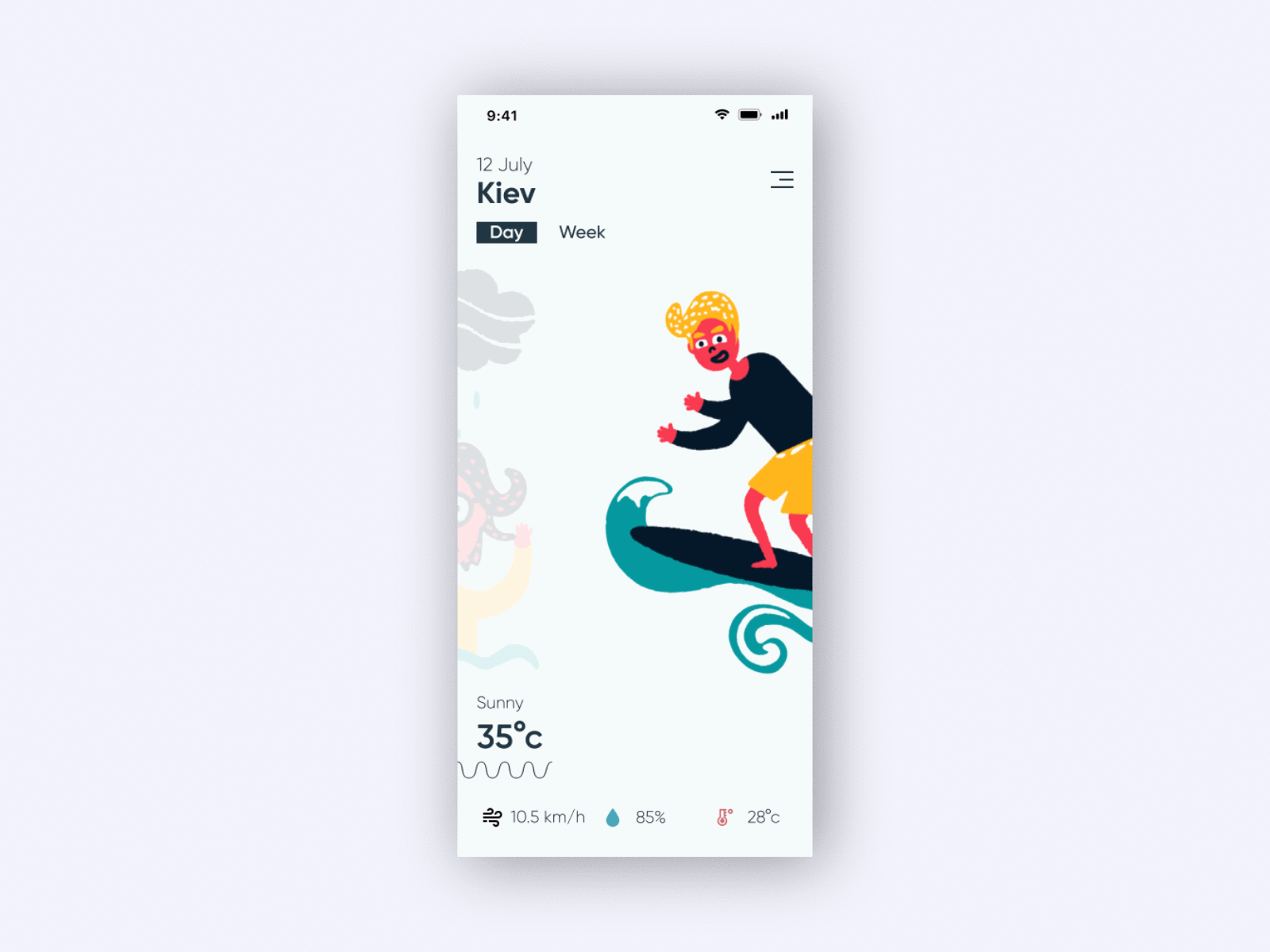 Weather project #2 Check youtube link abstraction after effects aftereffects animated illustration animation design figma figmadesign gif illustration motion ui vector