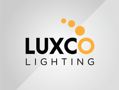 Luxco Lighting Logo design flat illustration logo minimal vector