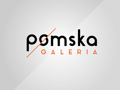 Pomska Galeria Logo design flat logo minimal typography vector