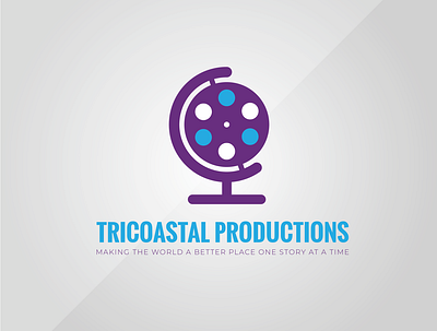 Tricoastal Productions Logo design filmmaker logo vector