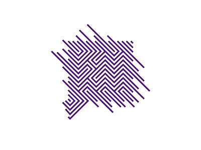 Logo Concept alphabet illusion letters lineart lines logo mark opart optical