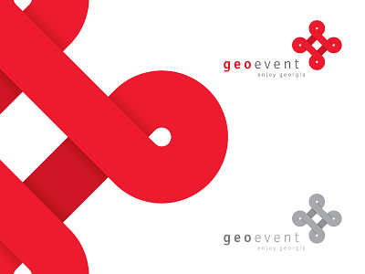 Cross event georgia logo logotype mark ornament pin sign