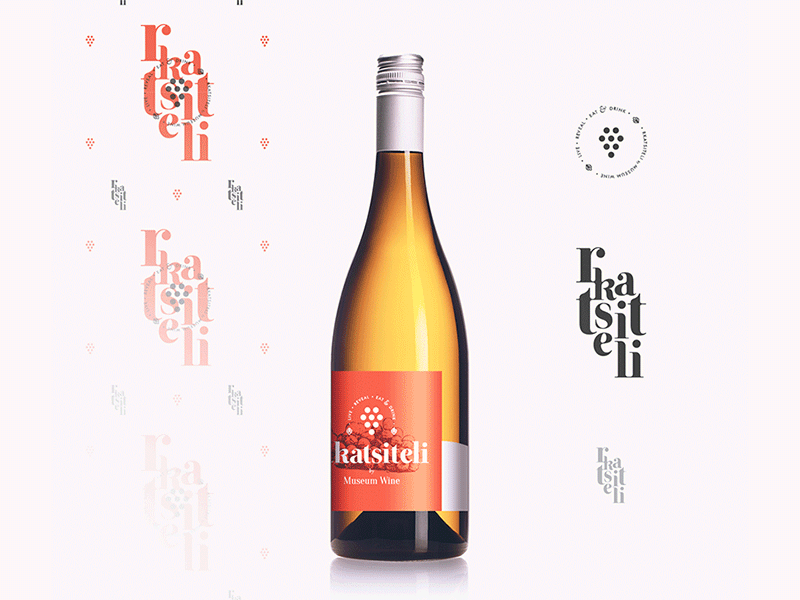 Wine Label Concept. animation bottle drink label logo modern packaging typography vintage wine