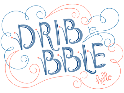 Hello typography illustrator lettering