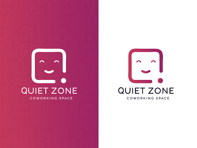 QUIET ZONE Co-working Space Logo animation branding design gradient icon illustration logo space