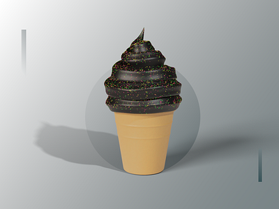 Ice Cream Render 3d 3d modeling blender eliascgi