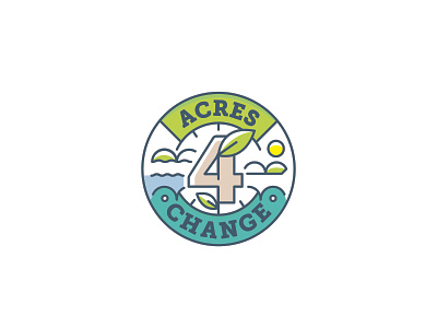 Acres4Change acres argriculture design farm farming grown logo minimal plants