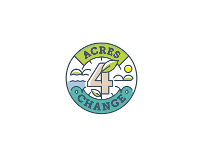 Acres4Change acres argriculture design farm farming grown logo minimal plants