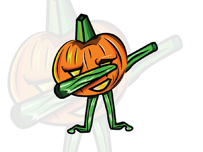 Halloween Shirt Pumpkin Dabbing Shirt Hip Hop Dab Shirt dab dabbing detroit graphic designer halloween happy halloween illustrator orange pumpkin pumpkin dabbing tshirt vector vines