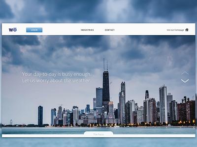 Weather Company Landing Page design homepage landing weather web
